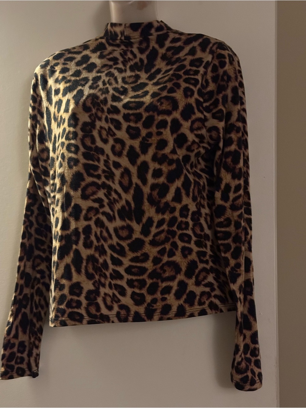 Forever 21 Leopard Print Long Sleeve Top - Brown & Black